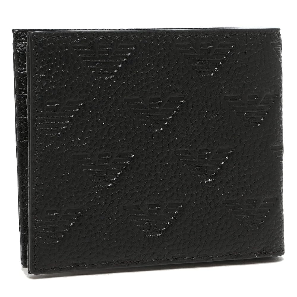 新品！　Emporio Armani 二つ折り財布 ブラック Brandol / EMPORIO ARMANI エンポリオアルマーニ 二つ折り財布